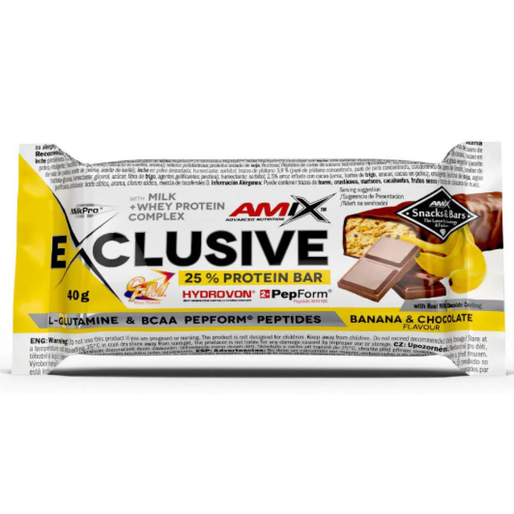 Exclusive Protein Bar 85 Gr 1 Ud Chocolate Con Leche - Plátano - Image 2