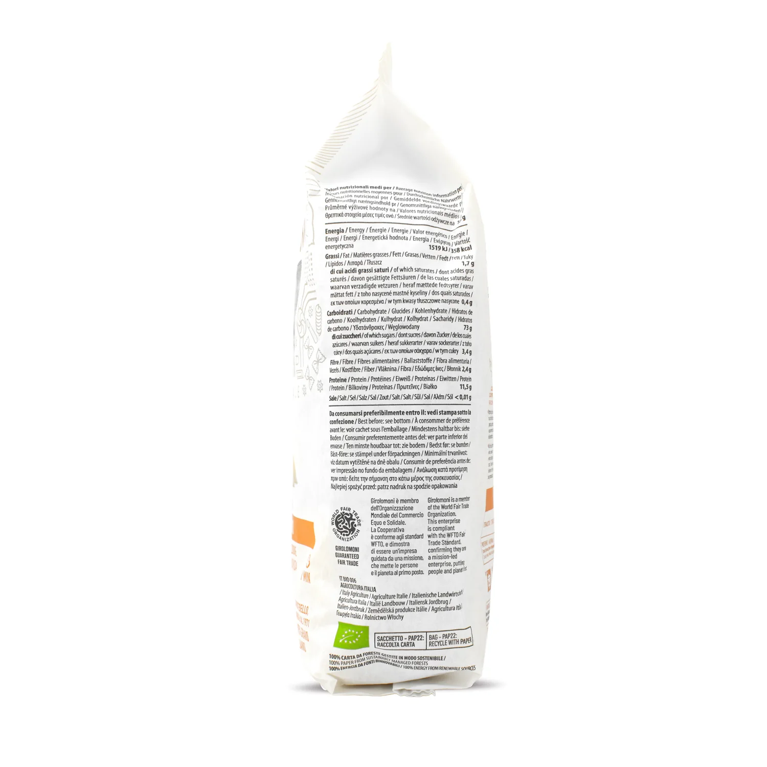 Fideos finos de trigo bio Girolomoni 500g - Image 3