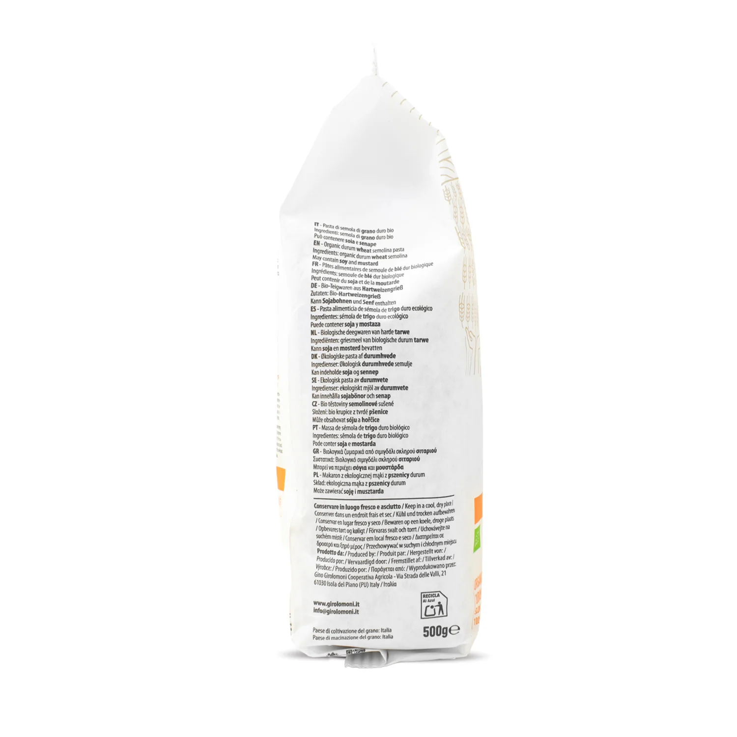 Fideos finos de trigo bio Girolomoni 500g - Image 4