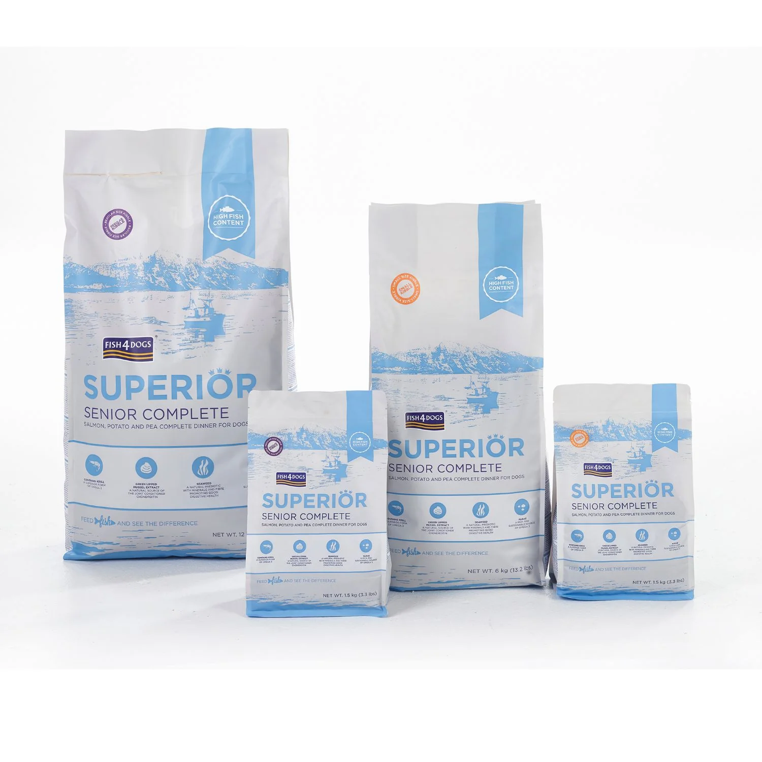 Fish4dogs Pienso Senior Premium Salmon M/l 12kg - Image 3
