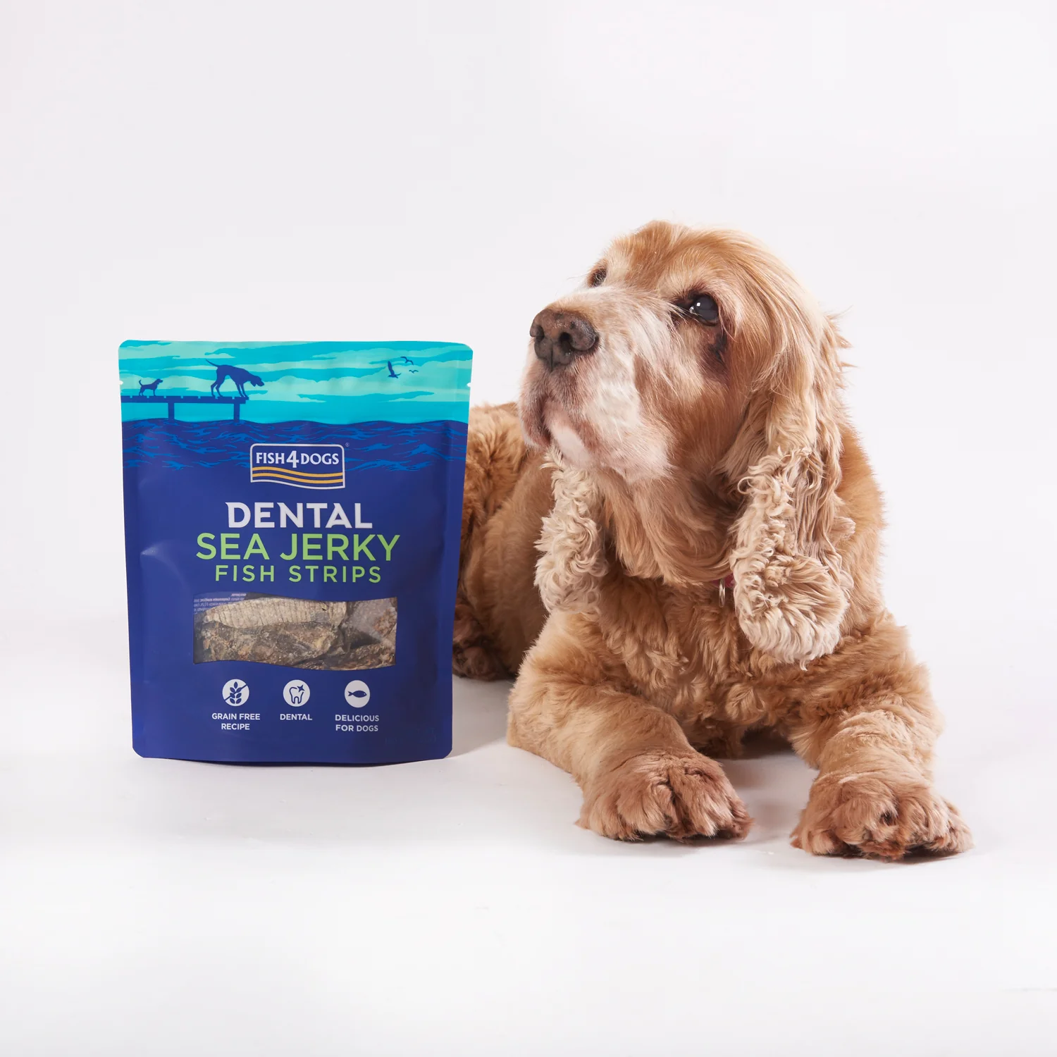 Fish4dogs Snack Dental Para Perro – Fish Strips 10x100g - Image 4