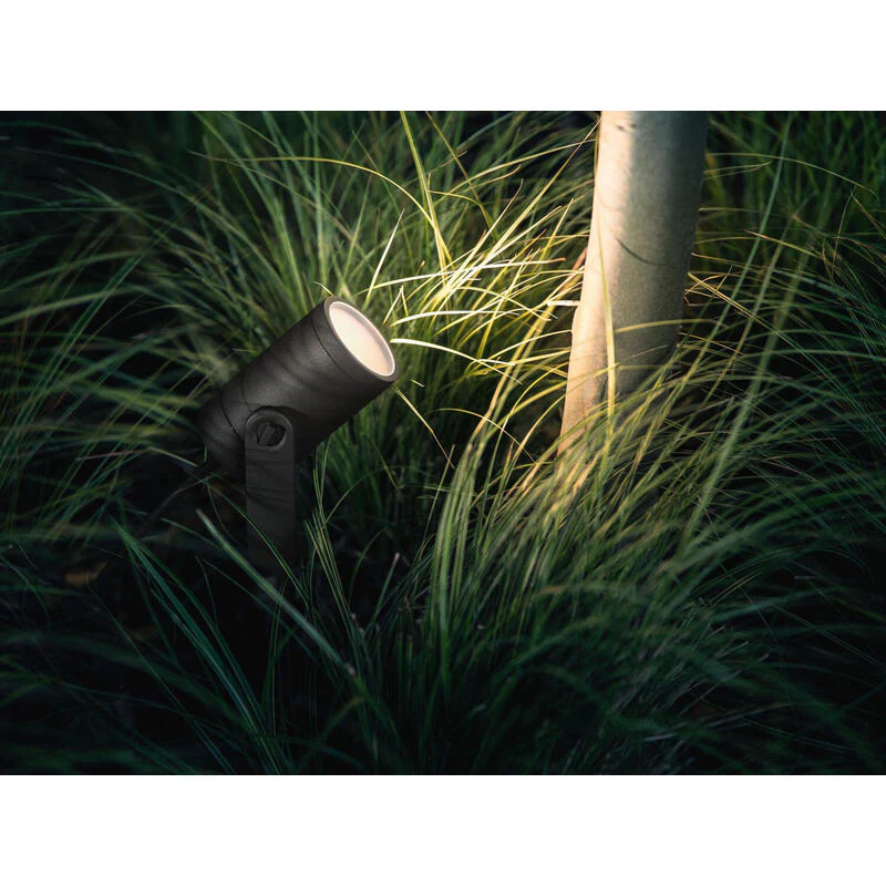Foco - Philips Hue Lily, 3 Focos, Inteligentes, Exterior, Led, Luz Blanca Y Color, Domótica - Image 2