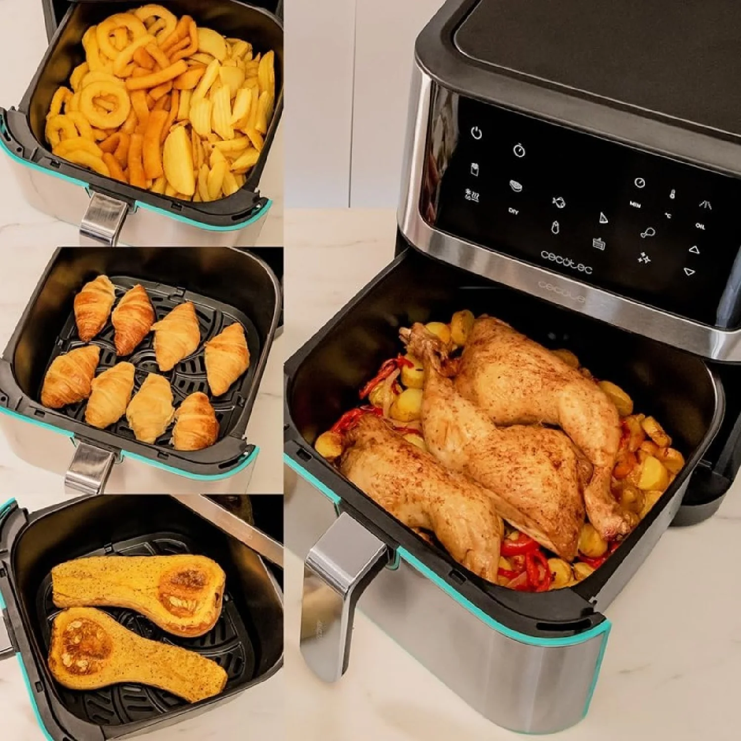 Freidora De Aire Cecofry Supreme 8000, 8 L, 1800 W, 10 Menús, Tecnología Perfeft Cook, 30ºc - 200ºc, Control Táctil. - Image 2
