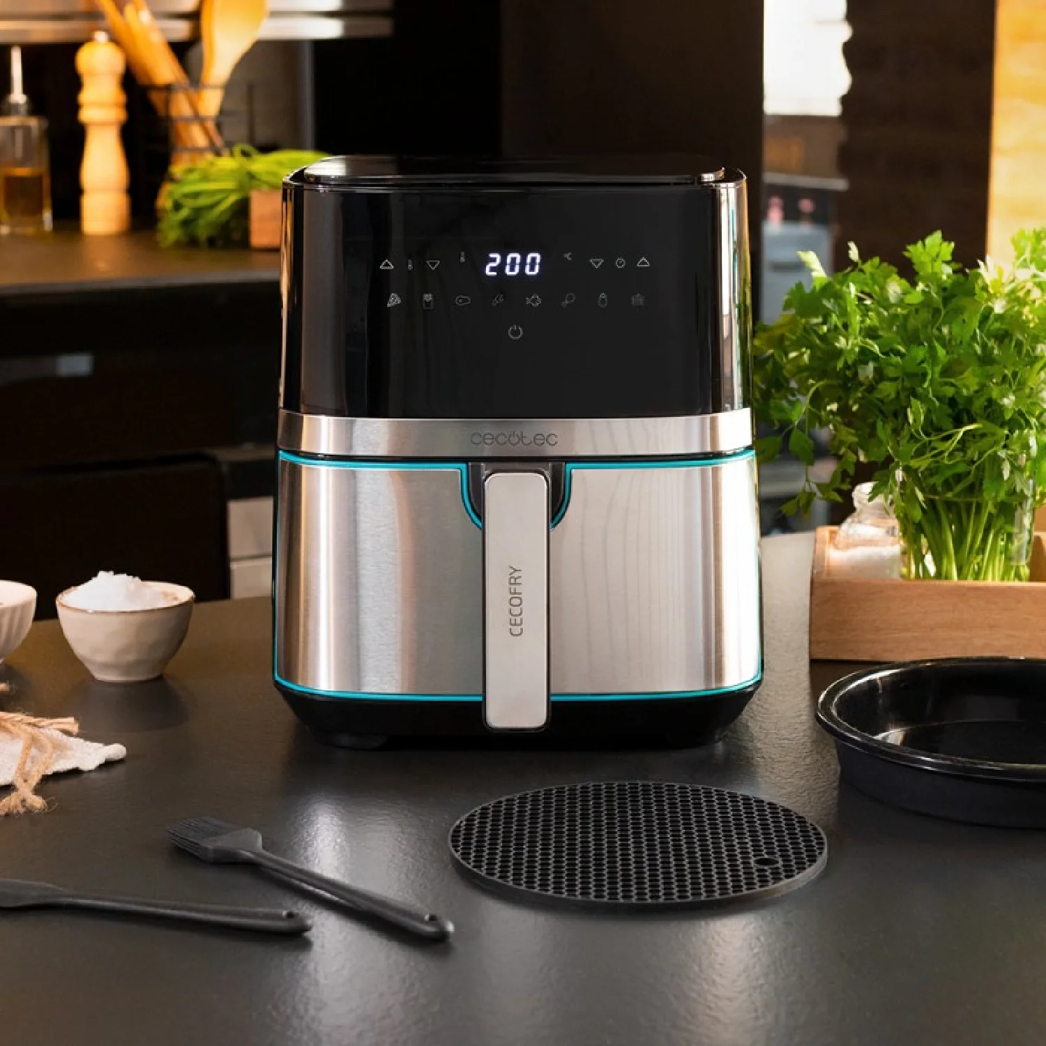 Freidora Sin Aceite Cecofry Full Inox 5500 Pro Con Accesorios Cecotec - Image 2