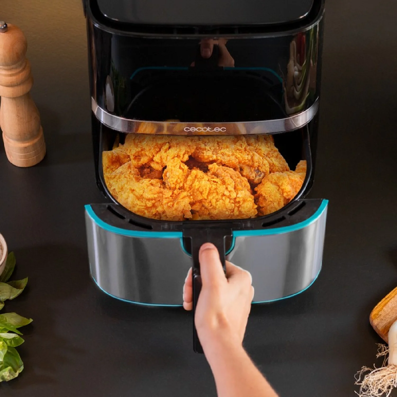 Freidora Sin Aceite Cecofry Full Inox 5500 Pro Con Accesorios Cecotec - Image 3