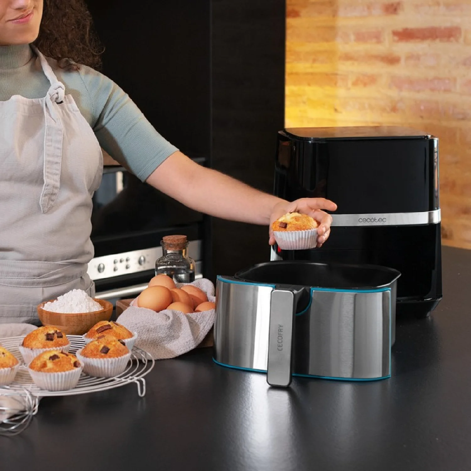 Freidora Sin Aceite Cecofry Full Inox 5500 Pro Con Accesorios Cecotec - Image 4