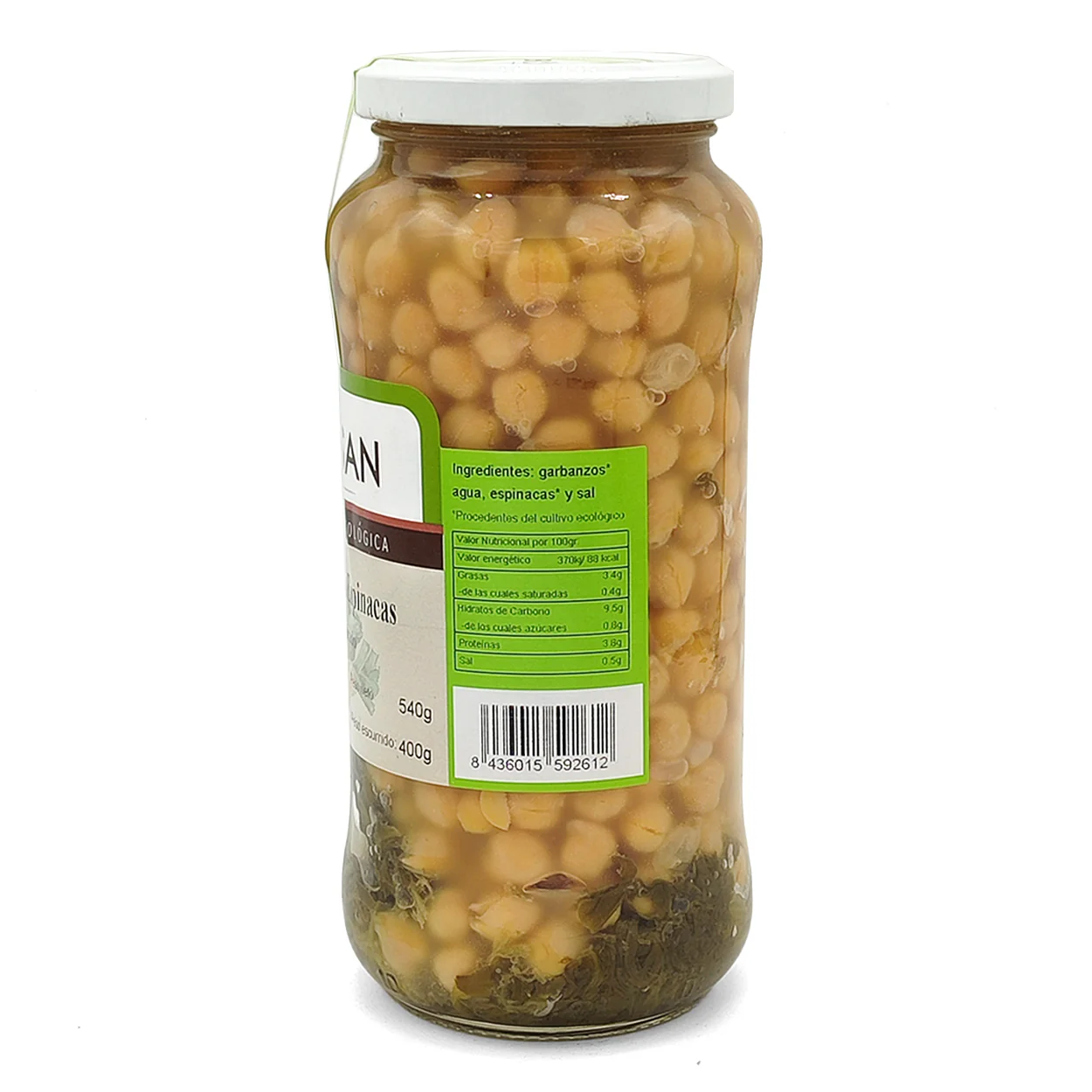 Garbanzos Con Espinacas Eco Bionsan 540gr - Image 4