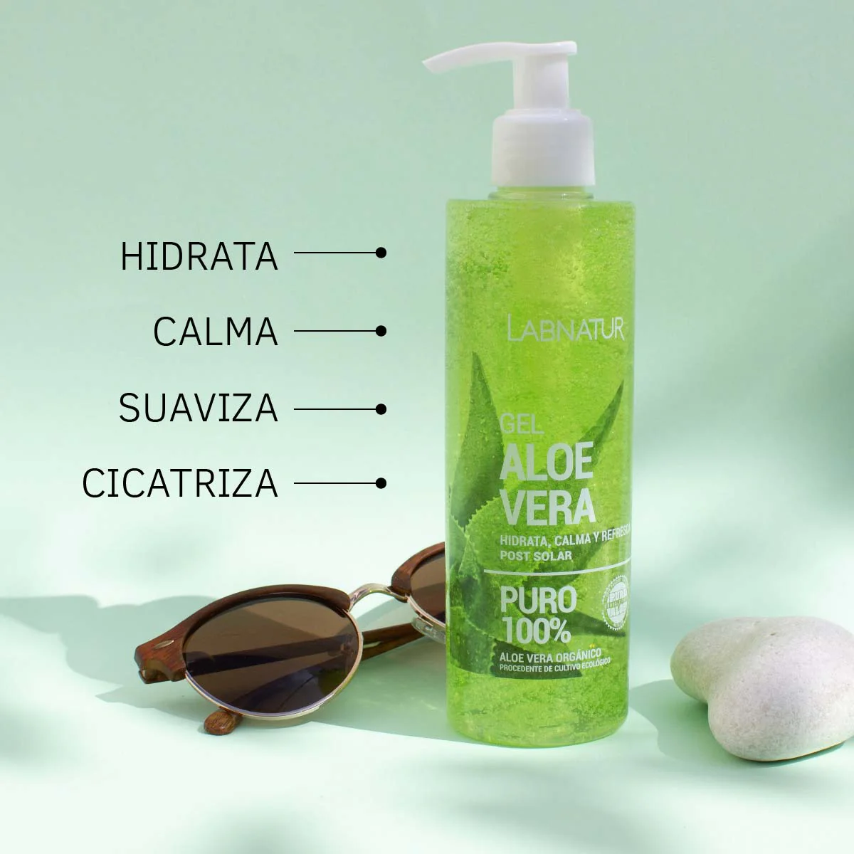 Gel ALOE VERA 100% PURO | Ecológico y Vegano | Piel Sensible | Hidrata, Nutre, Calma y Refresca | Rápida Absorción - Image 4