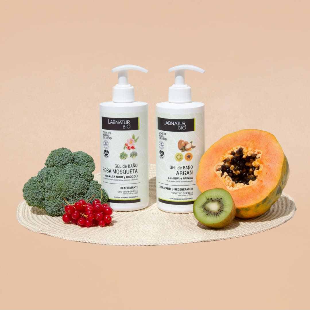 Gel De Baño Rosa Mosqueta Labnatur Bio | Limpieza E Hidratación De La Piel | Algas Y Brócoli | Cuidado Corporal Diario | - Image 3