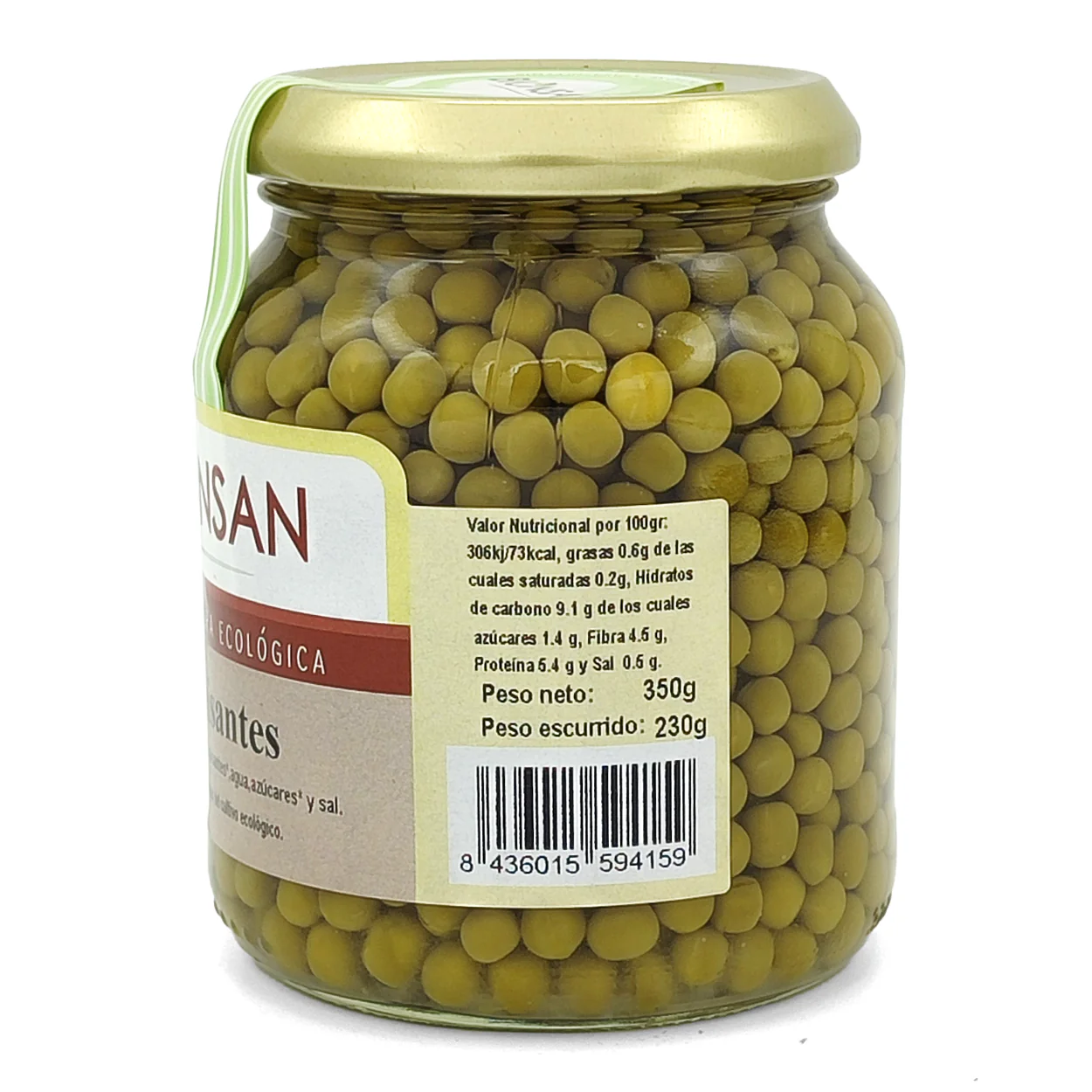 Guisantes En Conserva Eco Bionsan 320gr - Image 2