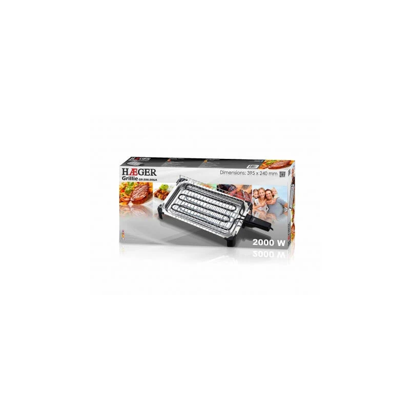 Haeger Grillie Parrilla Mesa Eléctrico Acero Inoxidable 2000 W - Image 2