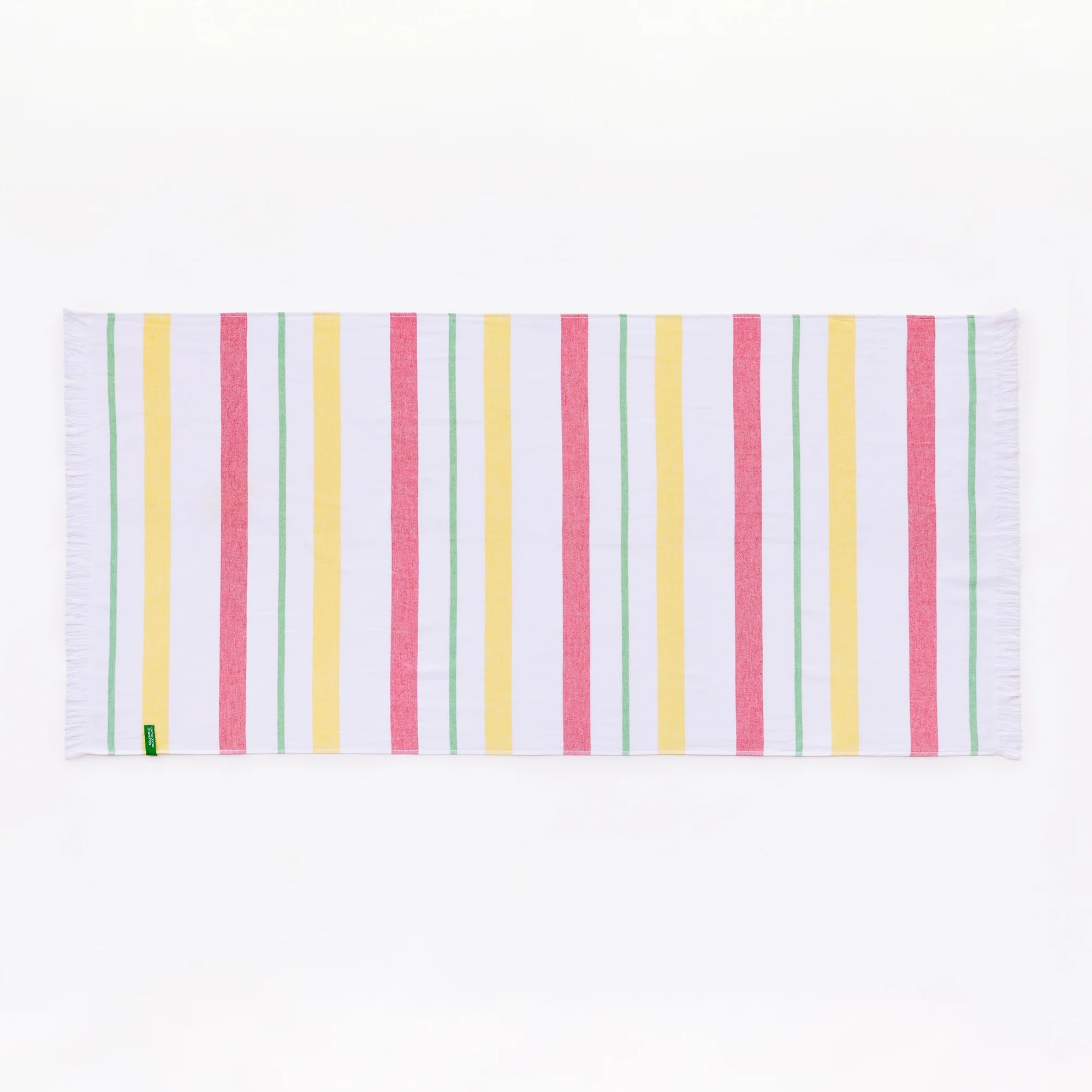 Hammam 80x165cm 350gsm 100% Algodón Rosa, Amarillo Y Verde Rainbow Be - Image 2