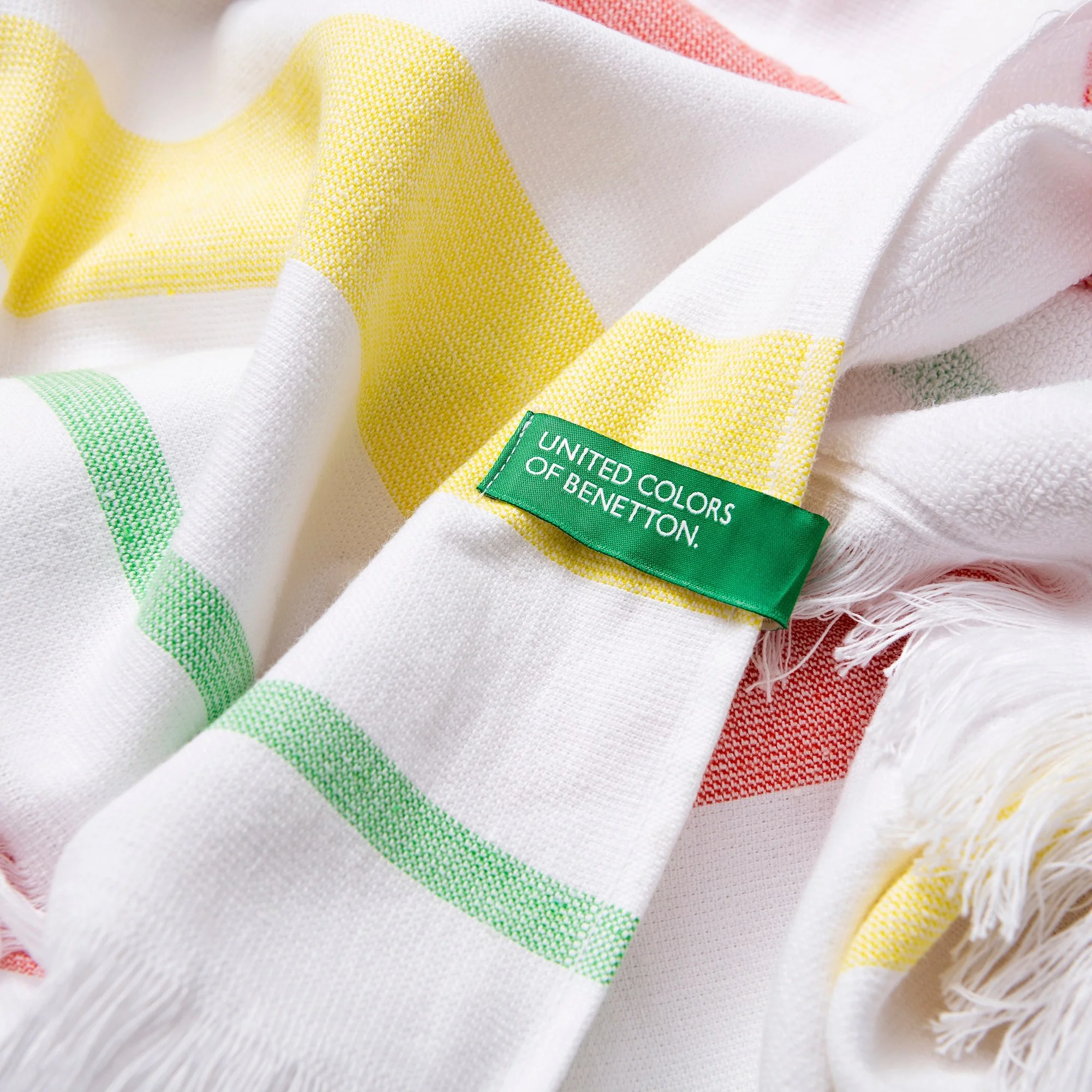 Hammam 80x165cm 350gsm 100% Algodón Rosa, Amarillo Y Verde Rainbow Be - Image 5