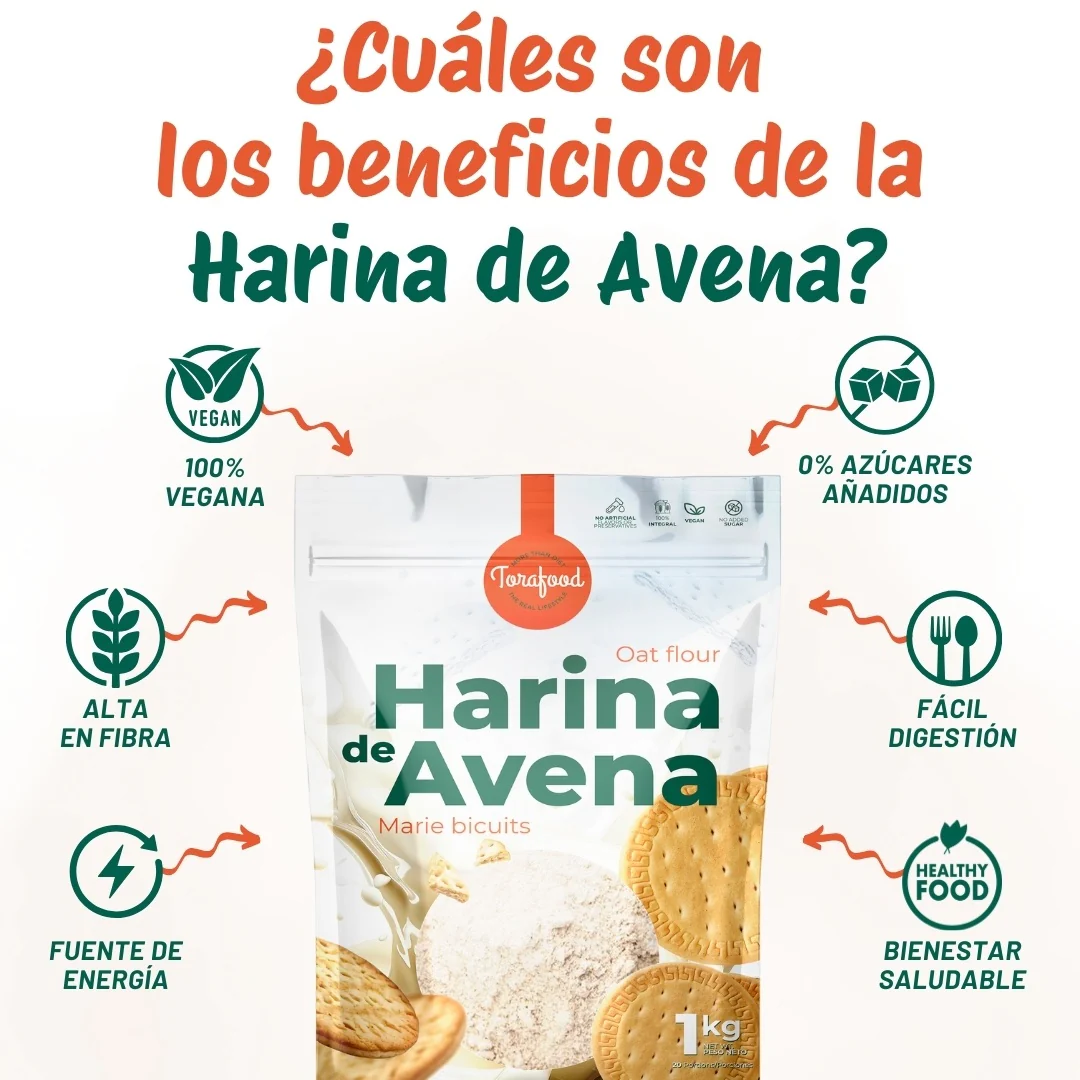 Harina De Avena Galleta Maria Torafood 1kg - Image 3