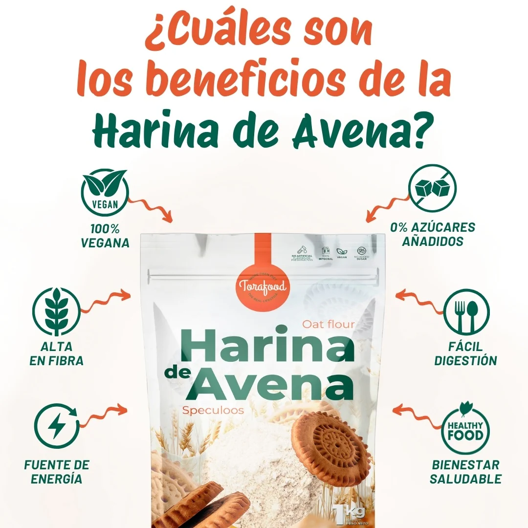 Harina De Avena Speculoos (Lotus) Torafood 1kg - Image 3