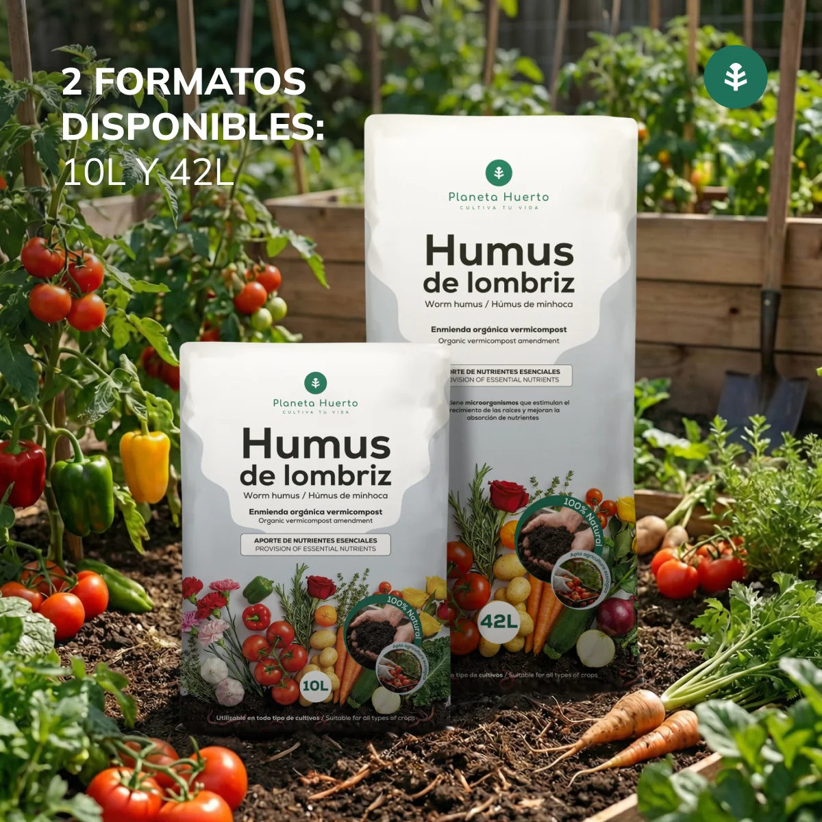 Humus de Lombriz 100% Natural Planeta Huerto 10 L - Image 5