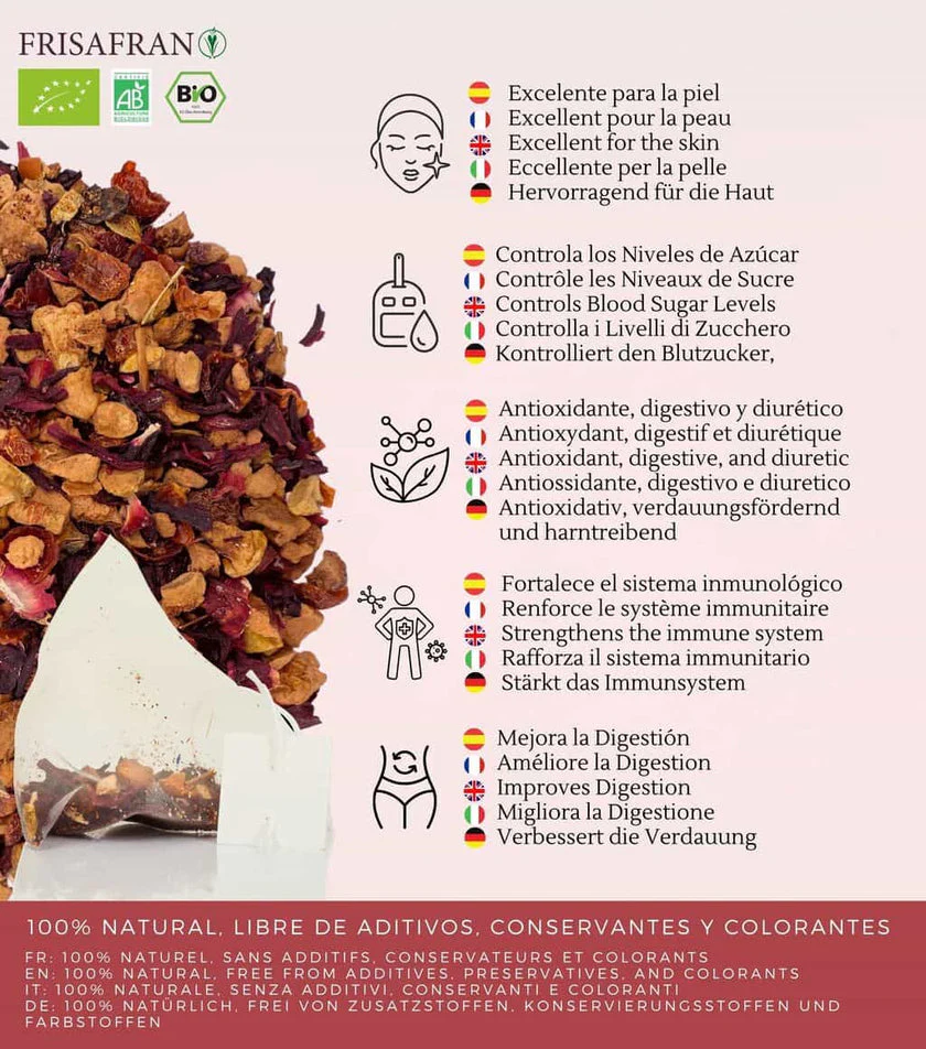 Infusión De Frutas Del Bosque En Pirámides Ecológica | Frisafran 30 Uds - Image 4
