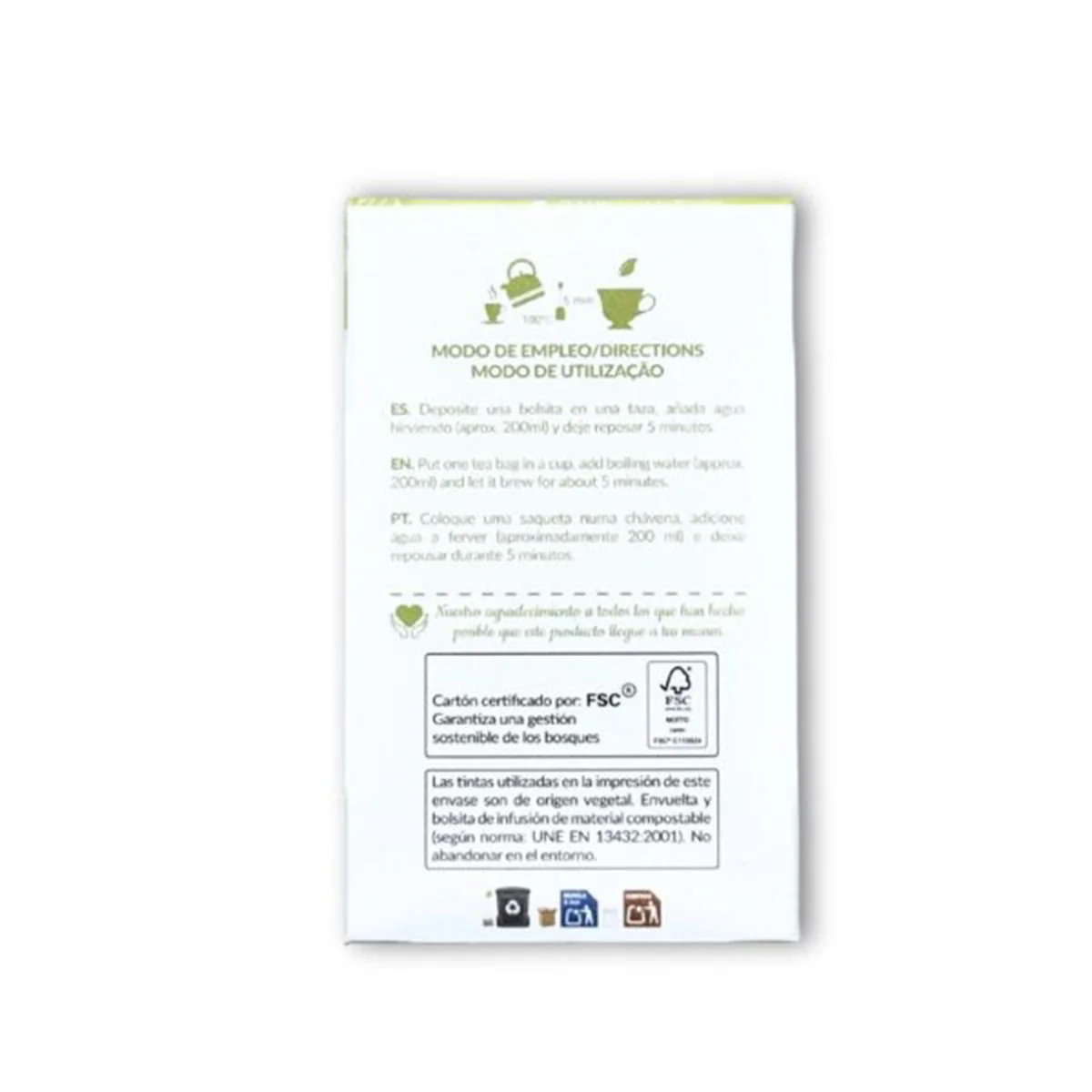Infusión Ginkgo Biloba ECO Artemis BIO 20 bolsitas 28g - Image 3