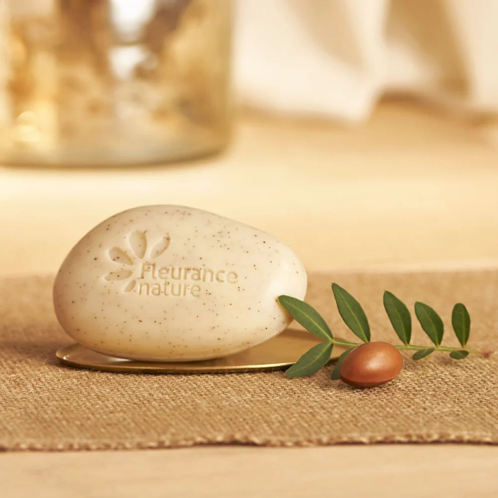 Jabón Exfoliante Regenerador Dúo Con Argán Eco Fleurance Nature 100g - Image 3