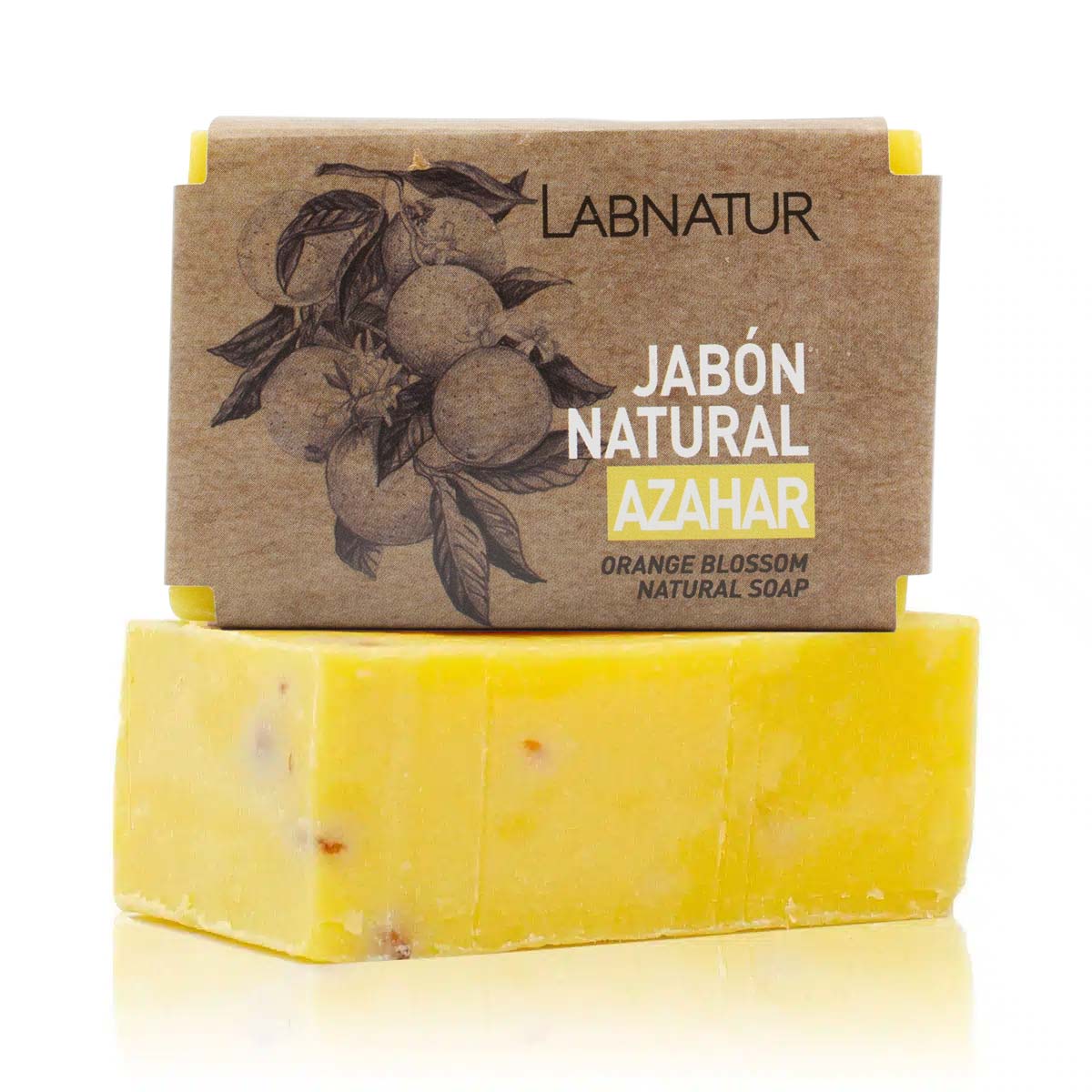 Jabón Natural Azahar Labnatur 100 g | Aroma Floral | Limpieza Suave | Piel Equilibrada