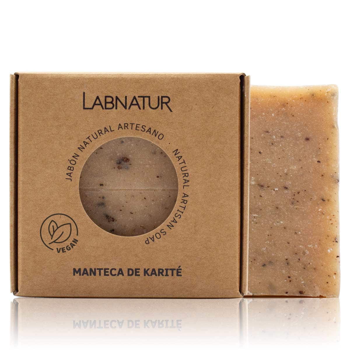Jabón Natural Karité Premium Labnatur 100 g | Nutrición Intensa | Hidratación Profunda | Piel Seca