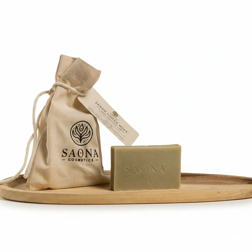 Jabón natural nutritivo Saona Mint 100 g - Image 3