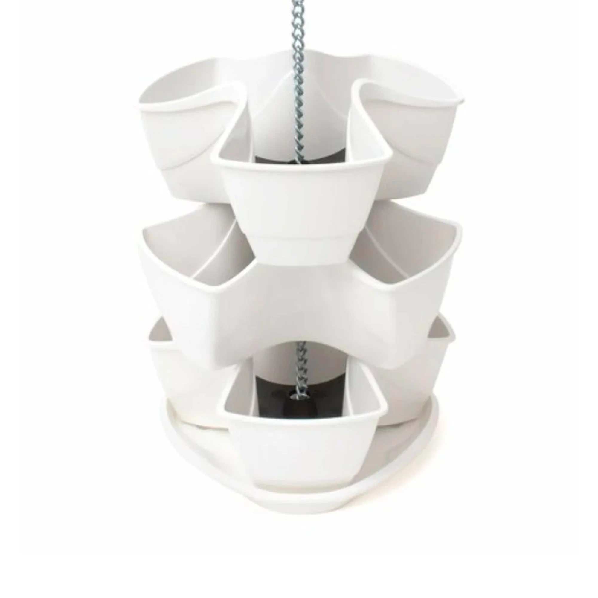 Jardín Vertical Colgante Coubi Herbal 9l., Dimensiones (mm) 295x295x880, Color Blanco - Image 4
