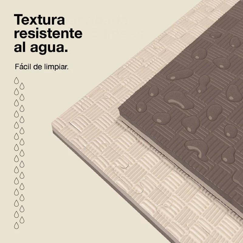 Jowy Tatami Puzzle 2cm 100x100cm – Superficie 5 Líneas Gris/blanco - Image 5