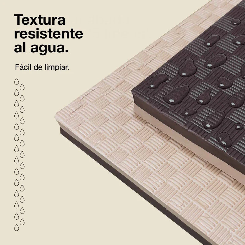 Jowy Tatami Puzzle 4cm 100x100cm – Superficie 5 Líneas Marrón/beige - Image 5