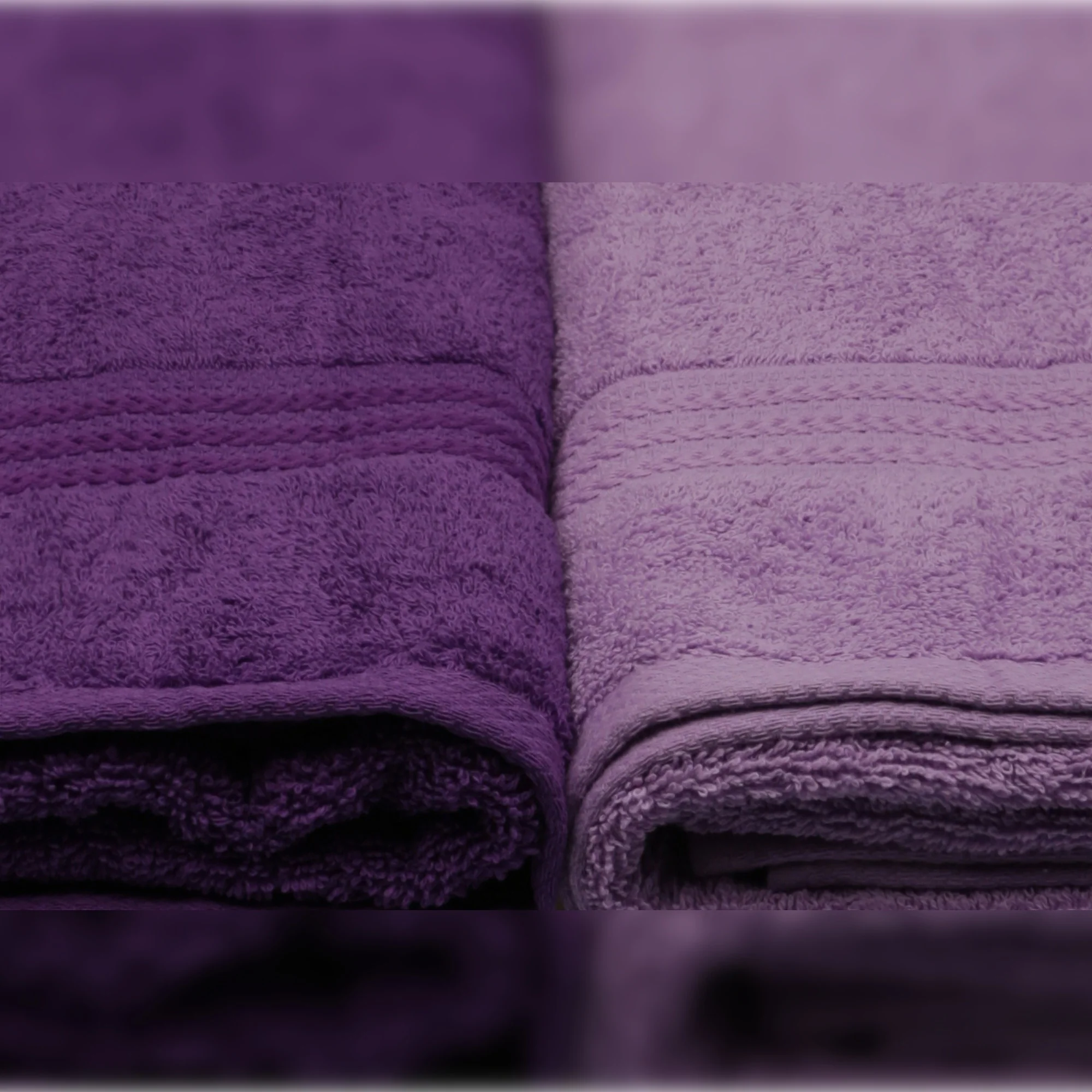Juego De Toallas De Baño (4 Piezas) Lila Ligera, Lila, Púrpura, Morado Oscuro - Image 3