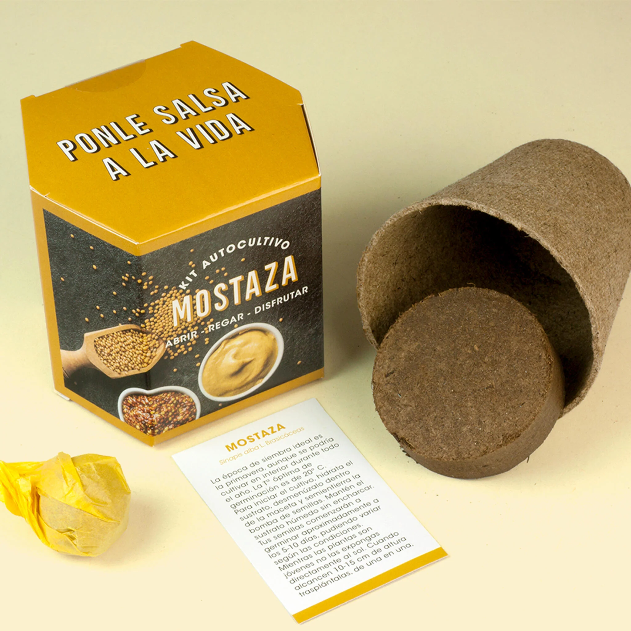 Kit Autocultivo De Mostaza | Cultiva Tus Propias Semillas En Casa | Fácil Y Rápido - Image 2