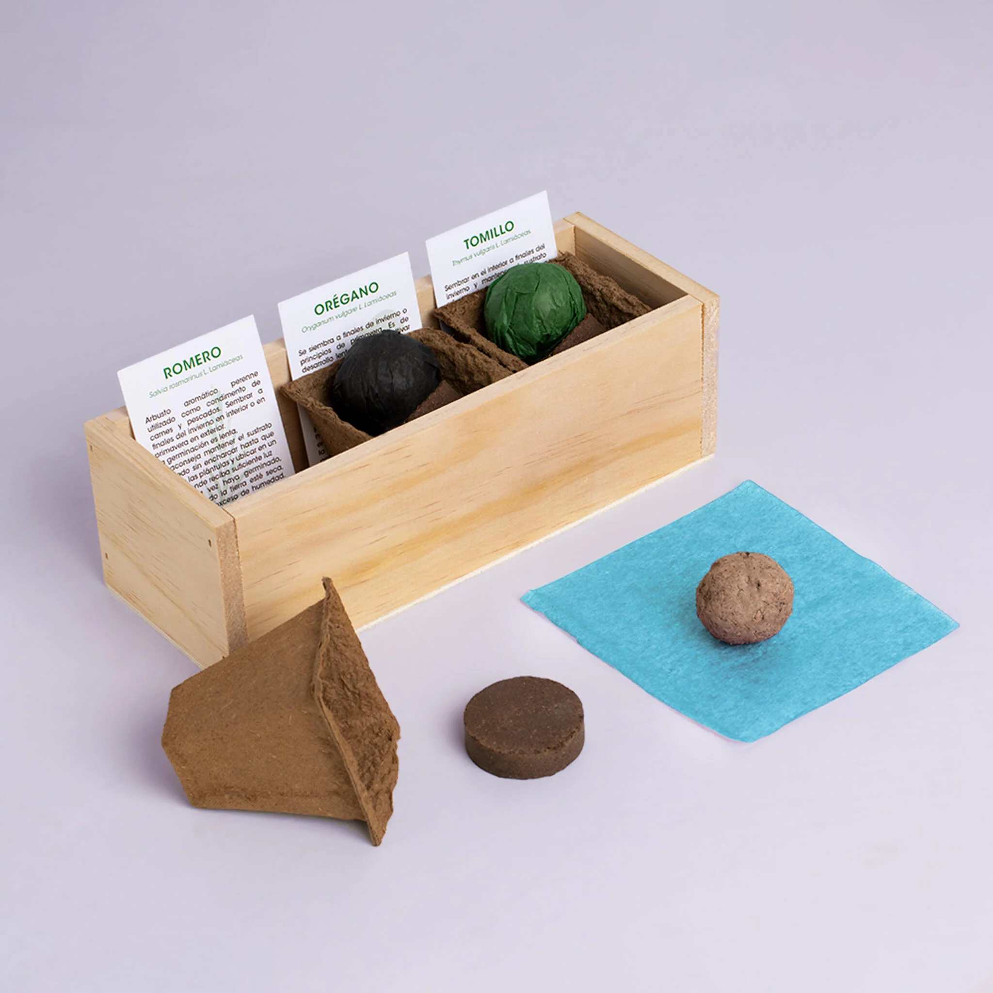 Kit Autocultivo Provenzal | Cultiva Romero, Orégano Y Tomillo En Casa | Aromáticas Mediterráneas - Image 3