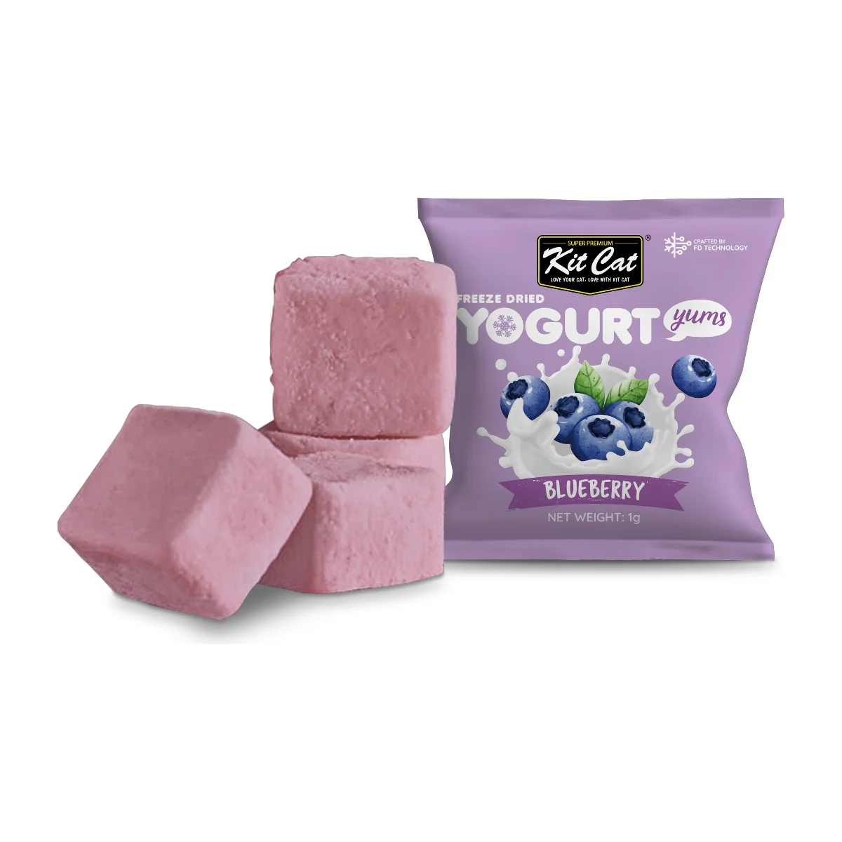 Kit Cat Yogurt Yums Liofilizado Arándano 10g (10 unidades) - Image 3