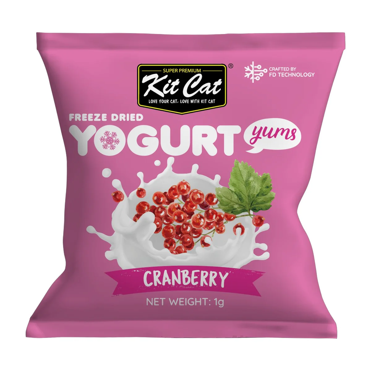 Kit Cat Yogurt Yums Liofilizado Arándano Rojo 10g (10 unidades) - Image 2