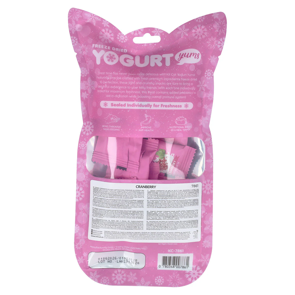 Kit Cat Yogurt Yums Liofilizado Arándano Rojo 10g (10 unidades) - Image 4