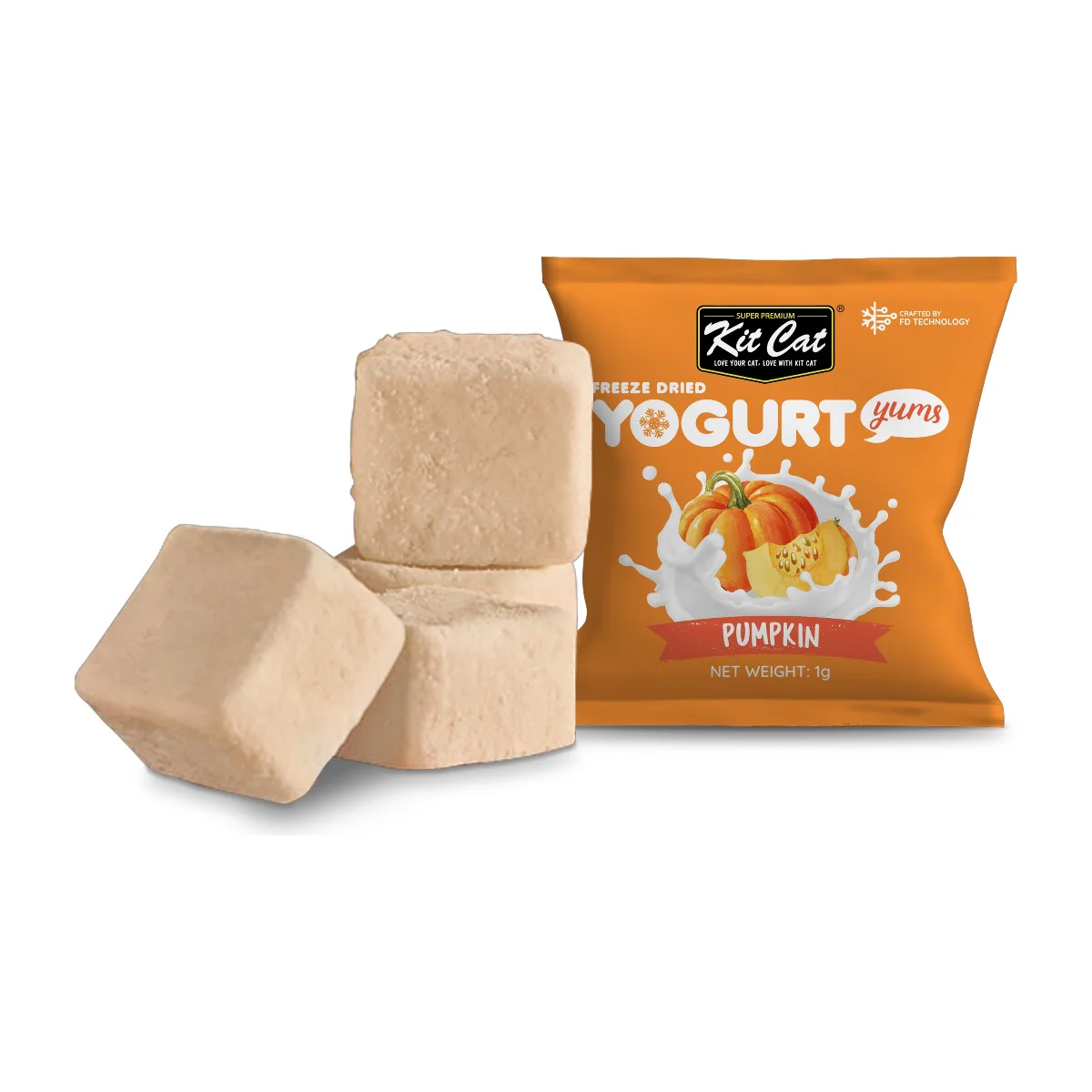Kit Cat Yogurt Yums Liofilizado Calabaza 10g (10 unidades) - Image 3