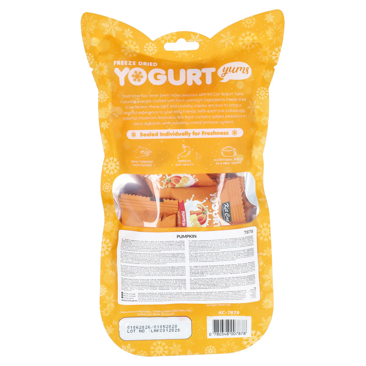Kit Cat Yogurt Yums Liofilizado Calabaza 10g (10 unidades) - Image 4