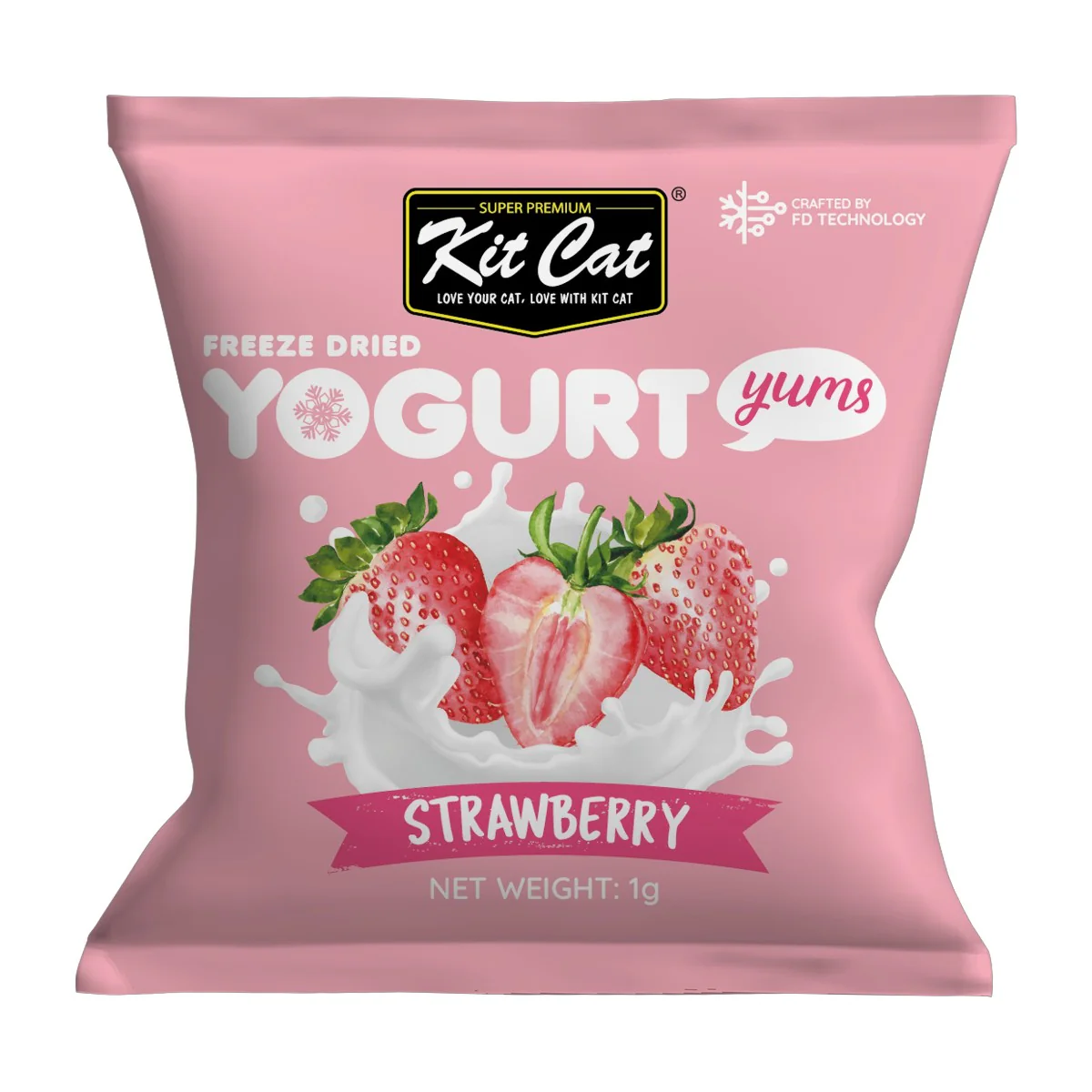 Kit Cat Yogurt Yums Liofilizado Fresa 10g (10 unidades) - Image 2