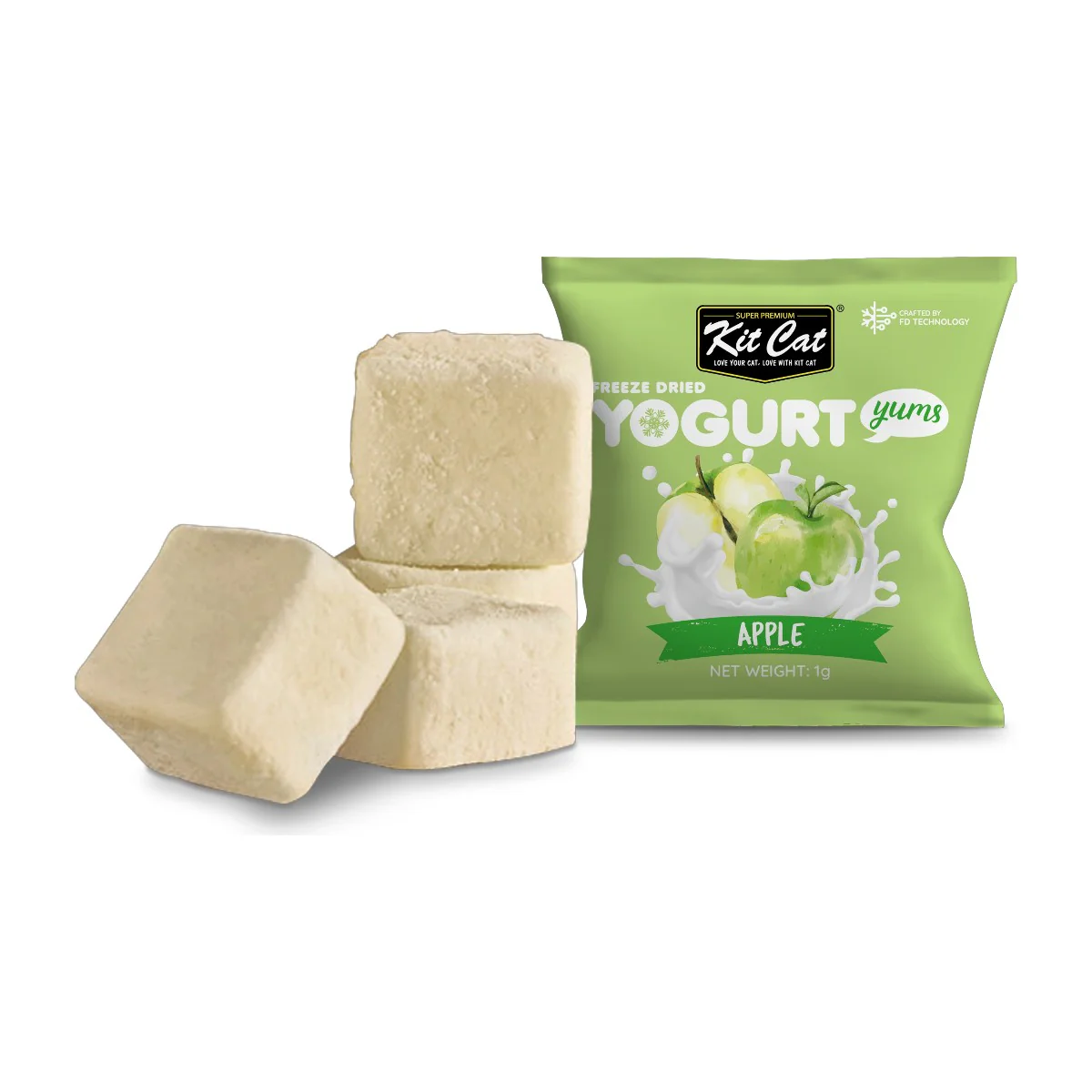 Kit Cat Yogurt Yums Liofilizado Manzana 10g (10 unidades) - Image 3