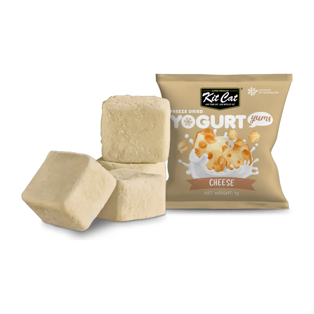 Kit Cat Yogurt Yums Liofilizado Queso 10g (10 unidades) - Image 3