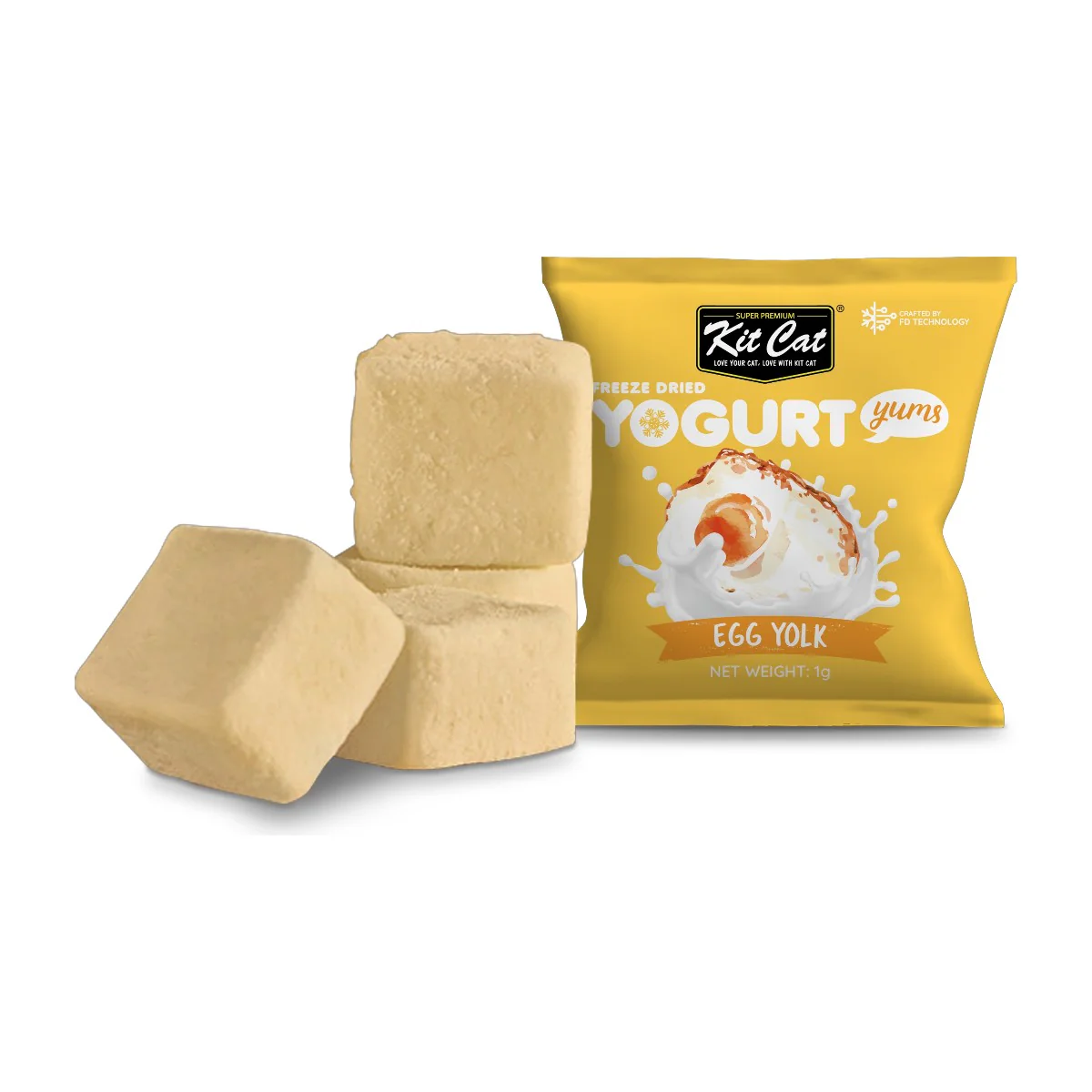 Kit Cat Yogurt Yums Liofilizado Yema de Huevo 10g (10 unidades) - Image 3