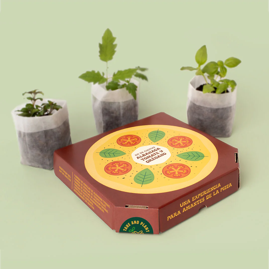 Kit Pizza Lovers | Cultiva Albahaca, Tomate Y Orégano En Casa | Regalo Gourmet Para Amantes De La Cocina - Image 3