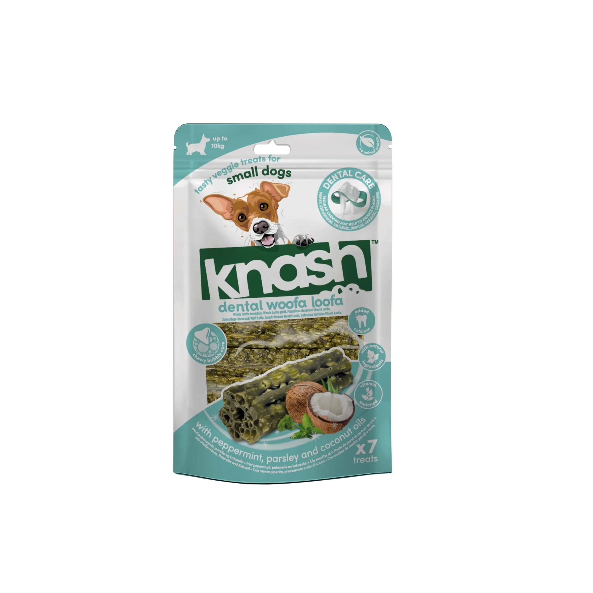 Knash Snack Dental Barritas De Menta Y Coco Para Perro S 2 Boslas X 7 Uds - Image 3