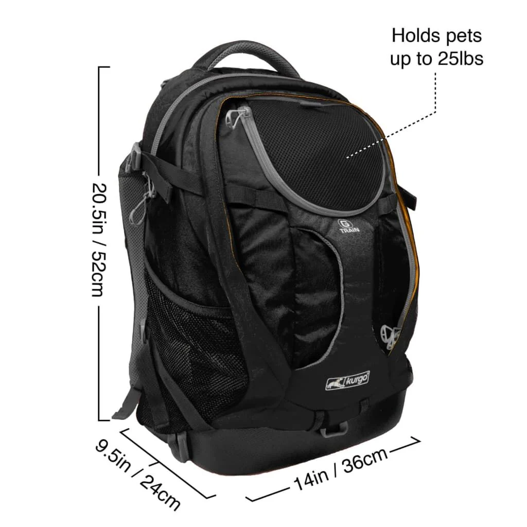 Kurgo Mochila Para Perros G-train K9 Negro - Image 3