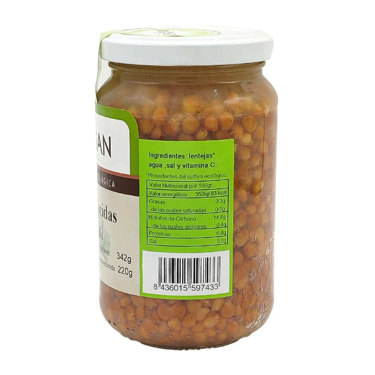 Lentejas Padrinas Cocidas Eco Bionsan 220gr - Image 2