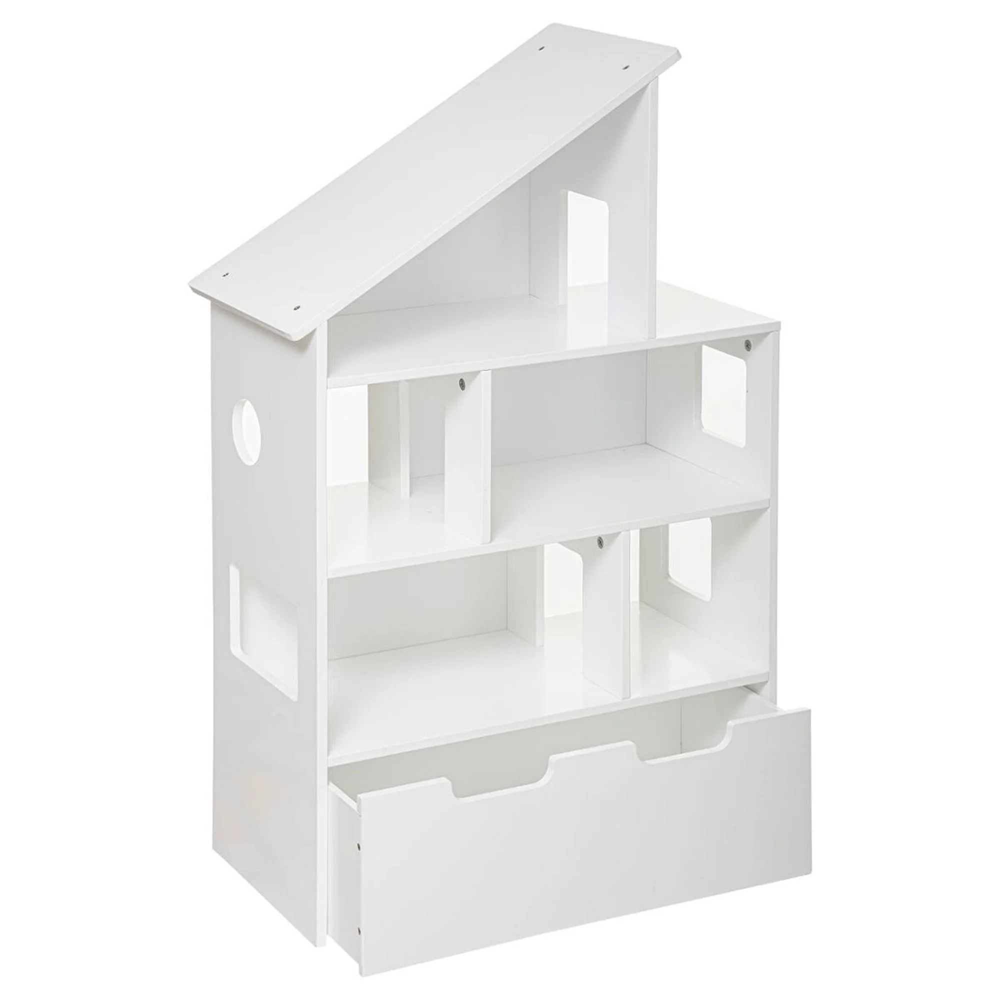 Librería Maison Con Ruedas De Color Blanco Atmosphera. - Image 2