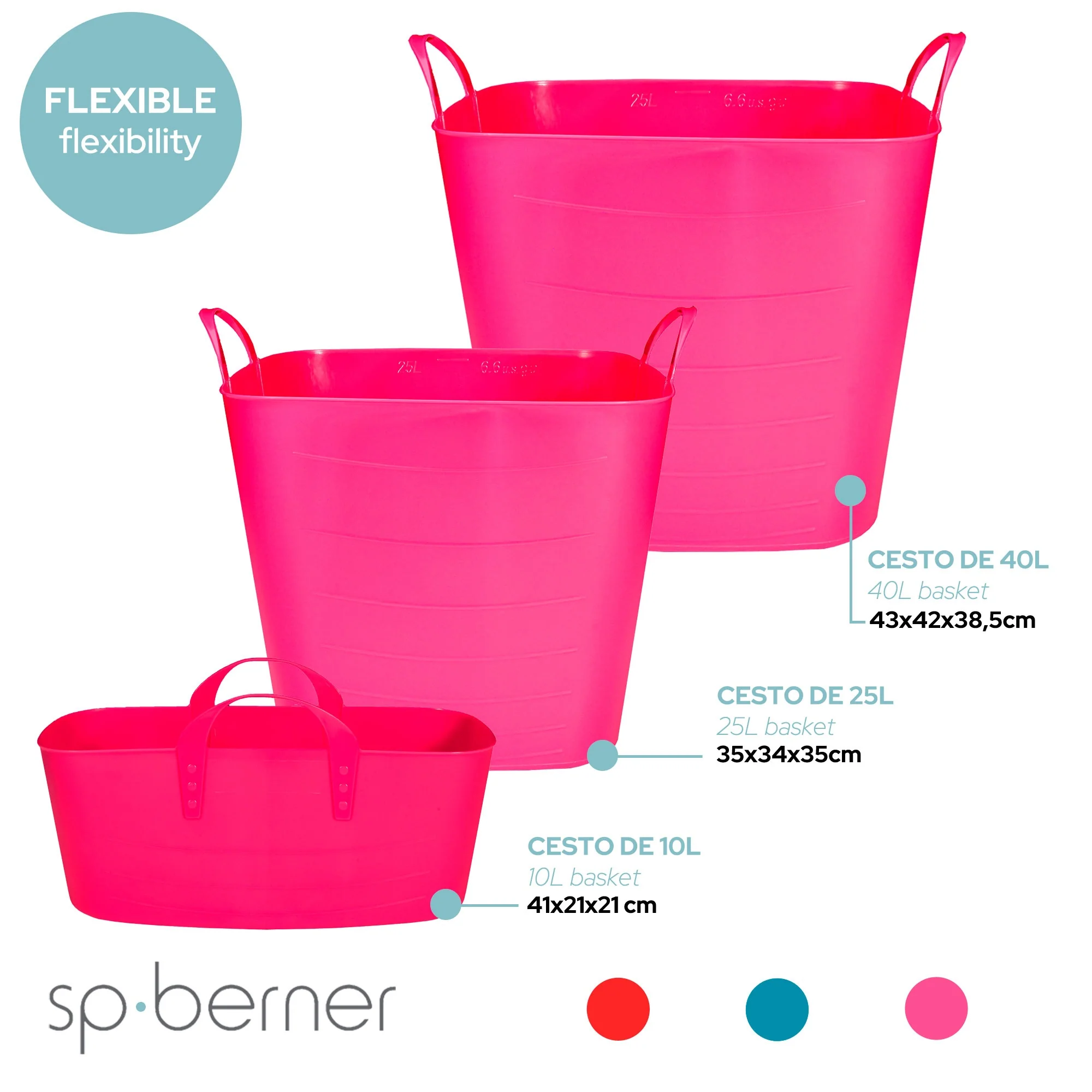 Life Story Cesto Large 40l Pink - Image 3