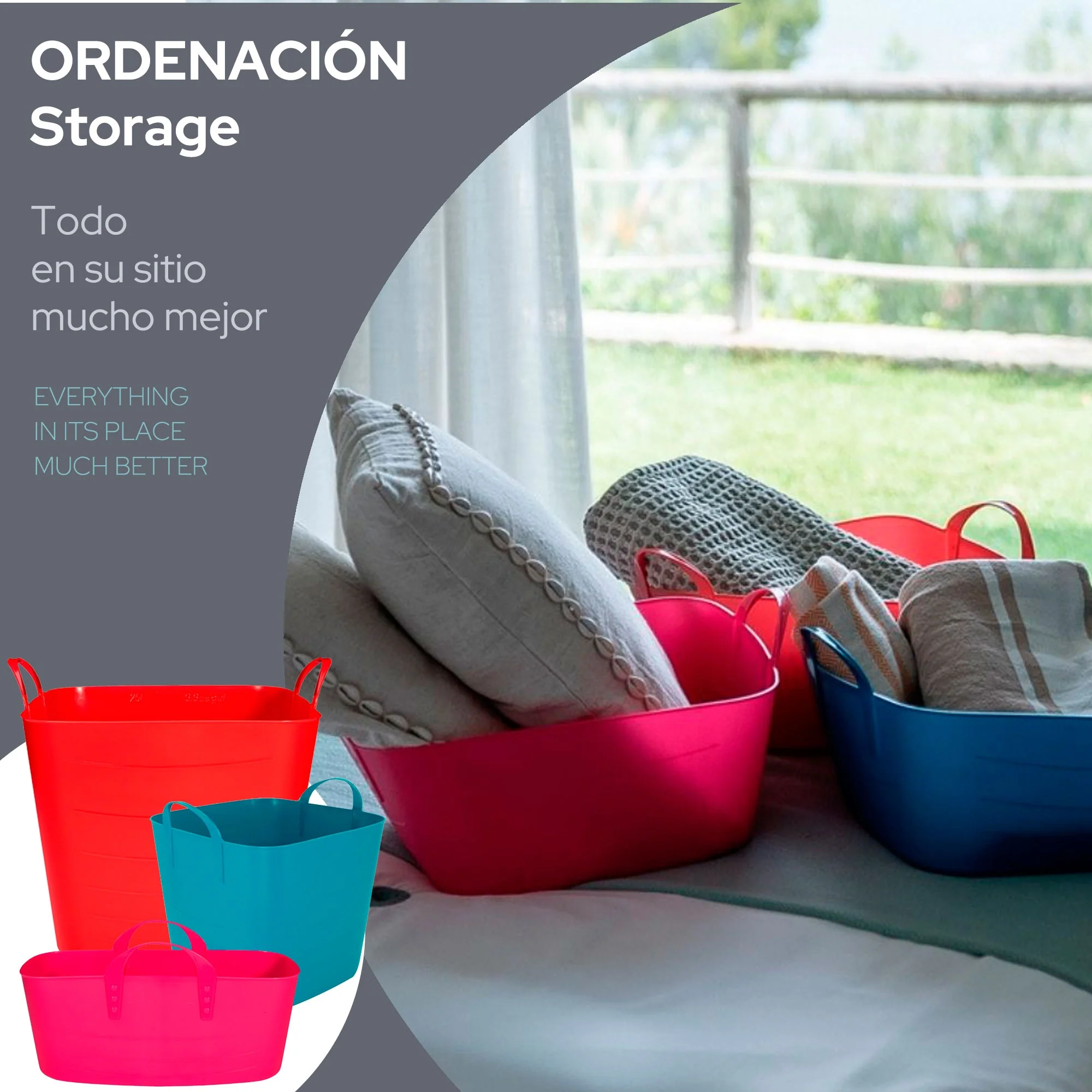 Life Story Cesto Slim 10l Pink - Image 2