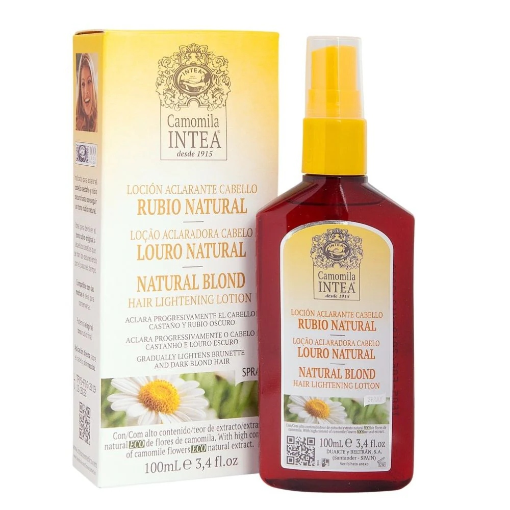 Loción Aclarante Cabello Castaño-rubio Camomila Rubio Natural Intea 100ml - Image 2