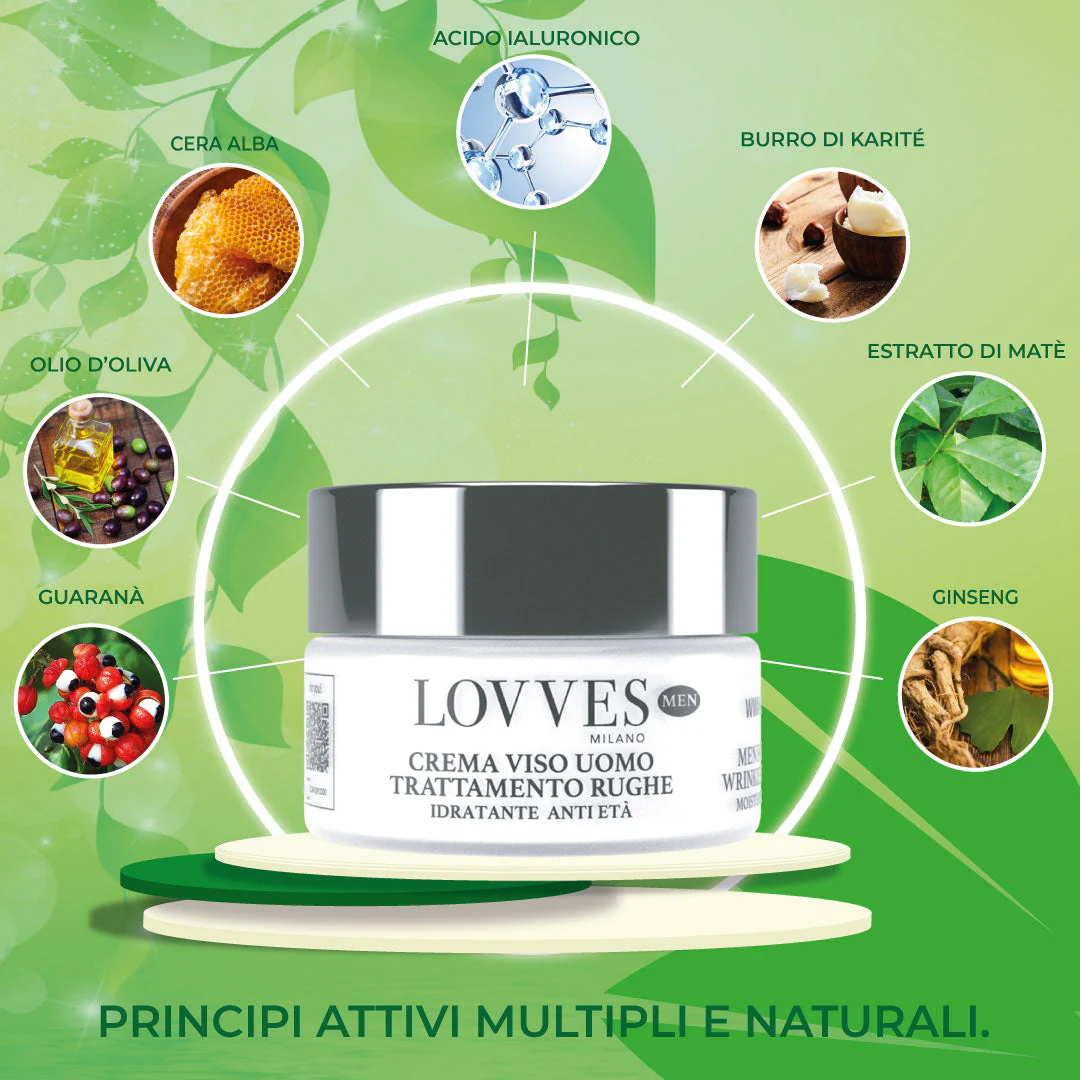 Lovves Crema Facial Antiarrugas Para Hombre - Image 4